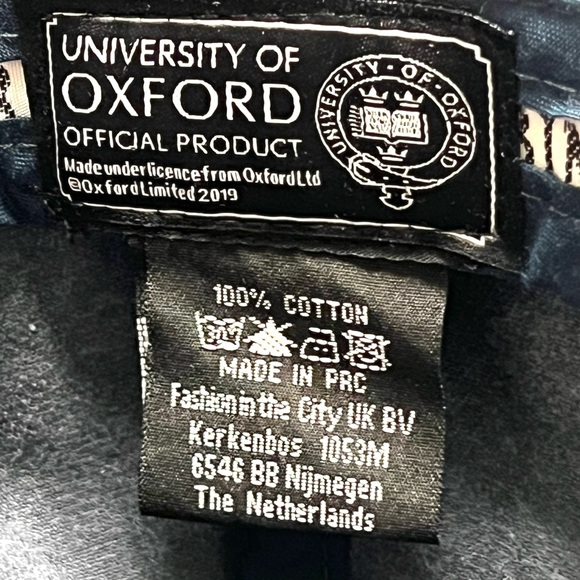 University of Oxford cotton logo ball cap adjustable strap O/S - Picture 8 of 9